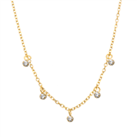 Collana Facco Donna in Oro giallo Zircone 774614 - 774614